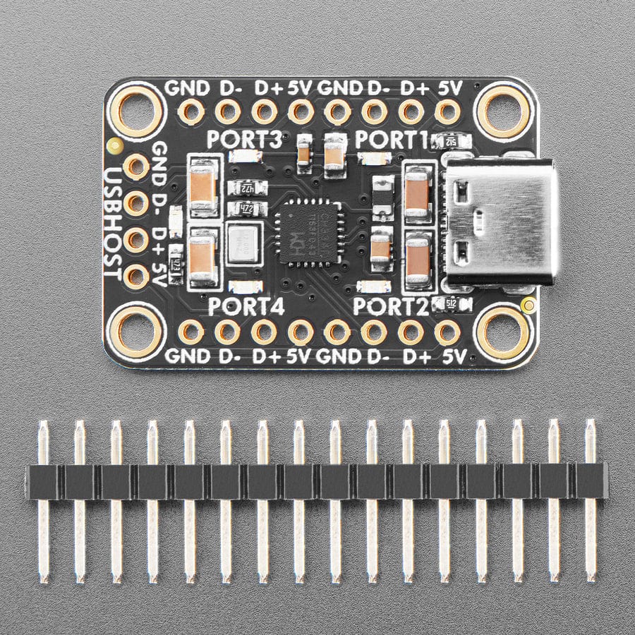 Adafruit CH334F Mini 4-Port USB Hub Breakout by Adafruit - The Pi Hut
