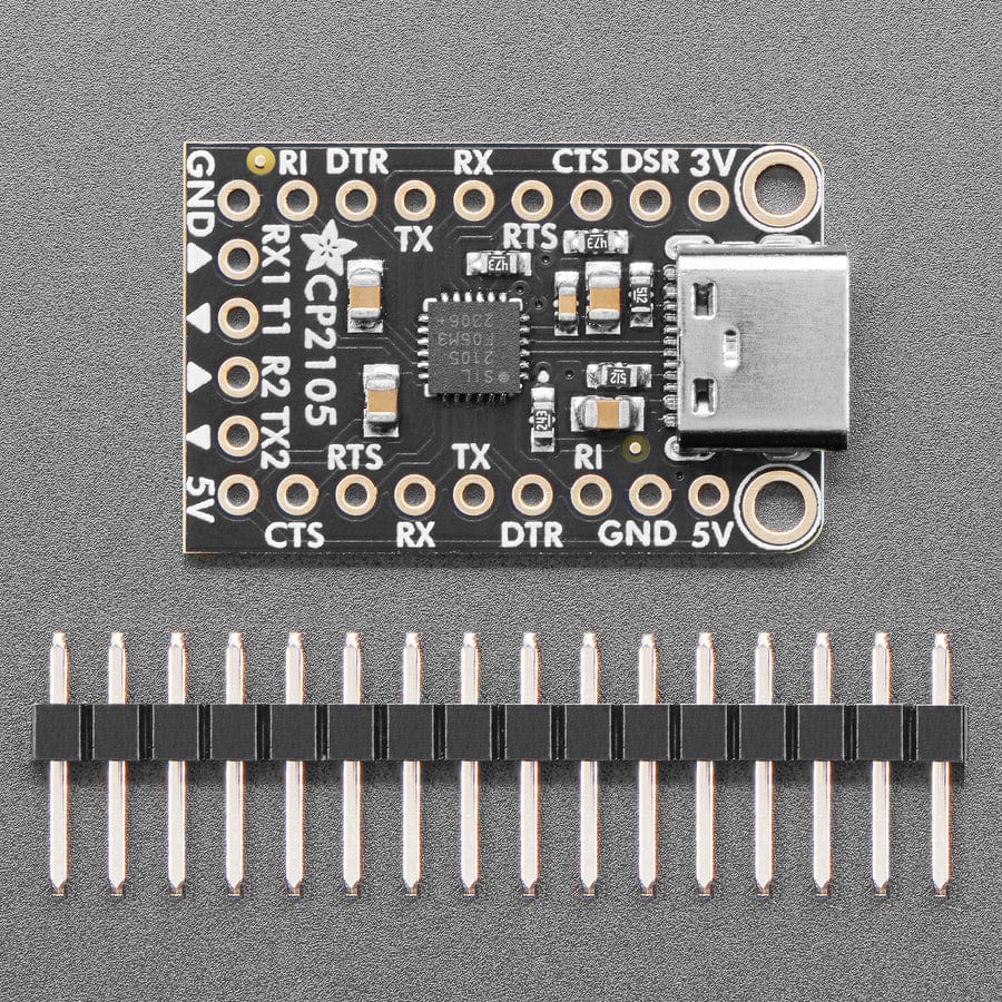 Adafruit CP2105 Friend - USB to Dual UART Serial Converters by Adafruit - The Pi Hut