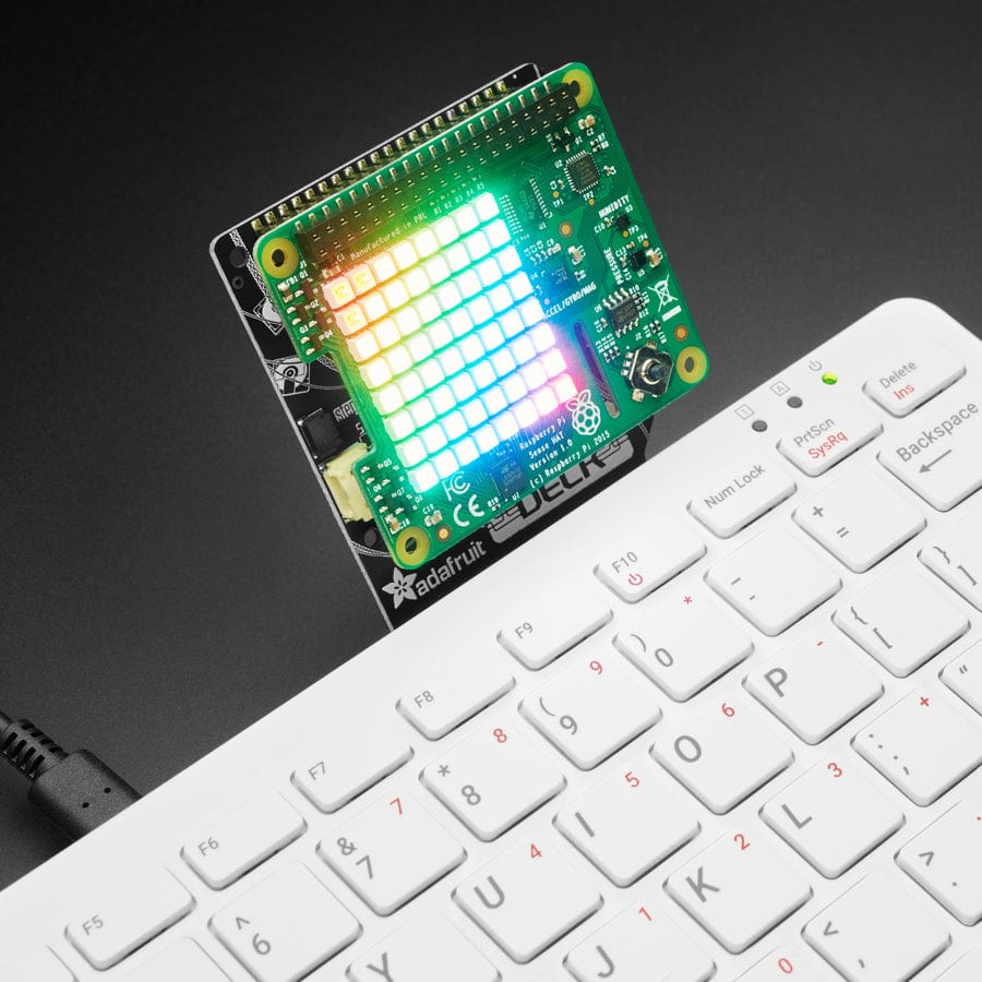Adafruit CYBERDECK HAT for Raspberry Pi 500/400 by Adafruit - The Pi Hut
