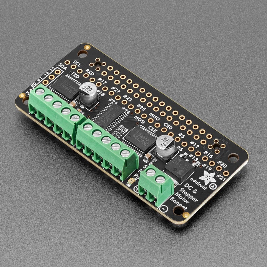 Adafruit DC & Stepper Motor Bonnet for Raspberry Pi by Adafruit - The Pi Hut