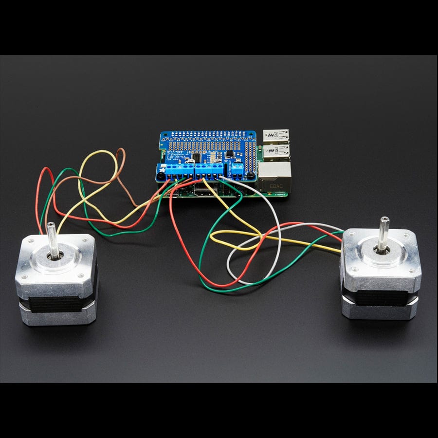Adafruit DC & Stepper Motor HAT for Raspberry Pi - Mini Kit by Adafruit - The Pi Hut