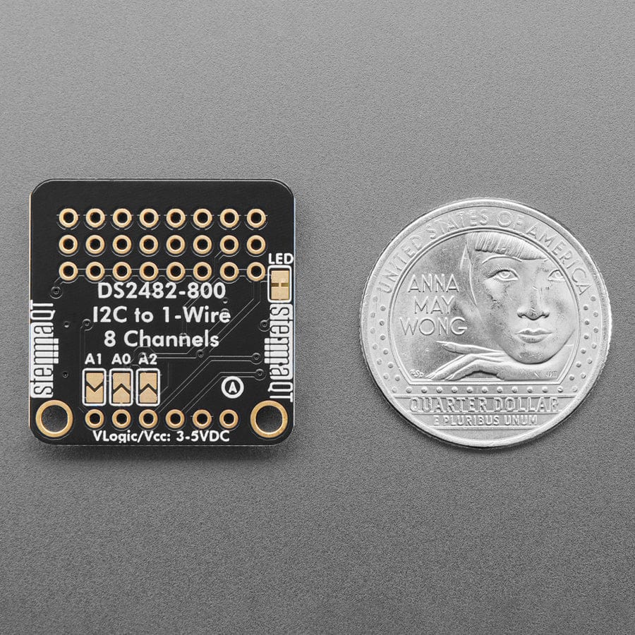 Adafruit DS2482S-800 8 Channel I2C to 1-Wire Bus Adapter - STEMMA QT / Qwiic by Adafruit - The Pi Hut