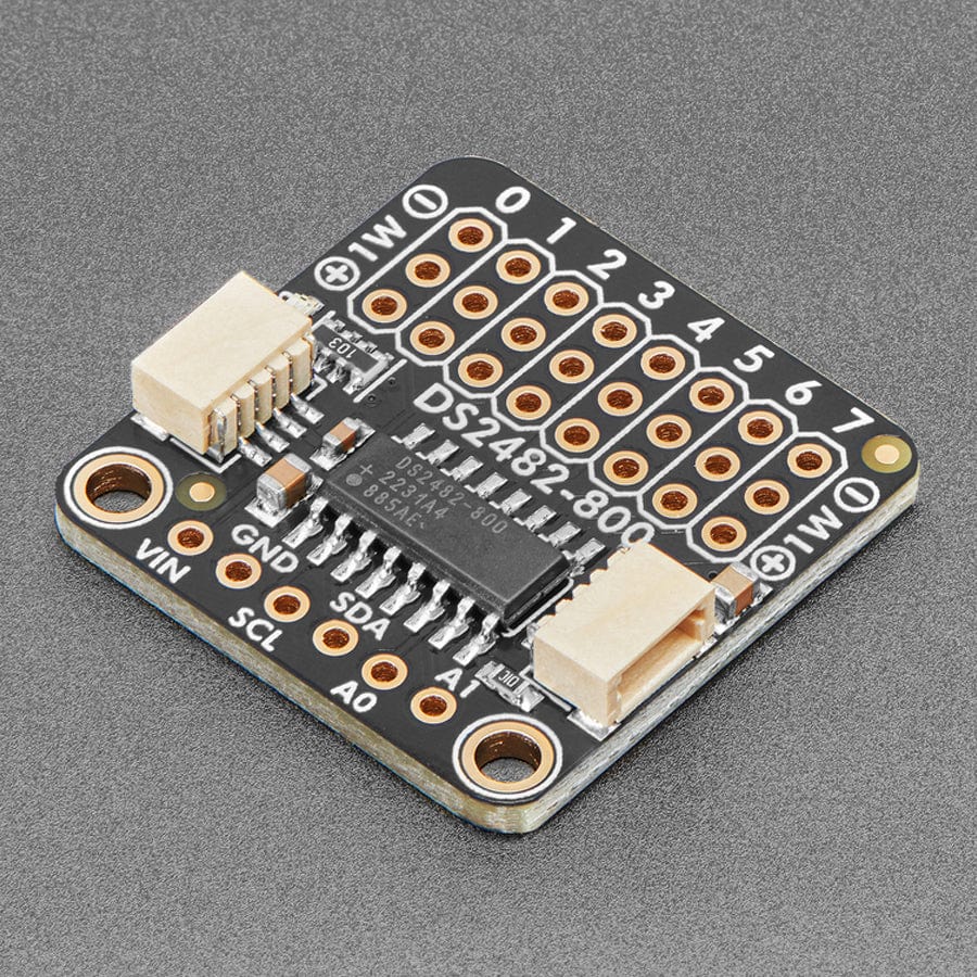 Adafruit DS2482S-800 8 Channel I2C to 1-Wire Bus Adapter - STEMMA QT / Qwiic by Adafruit - The Pi Hut