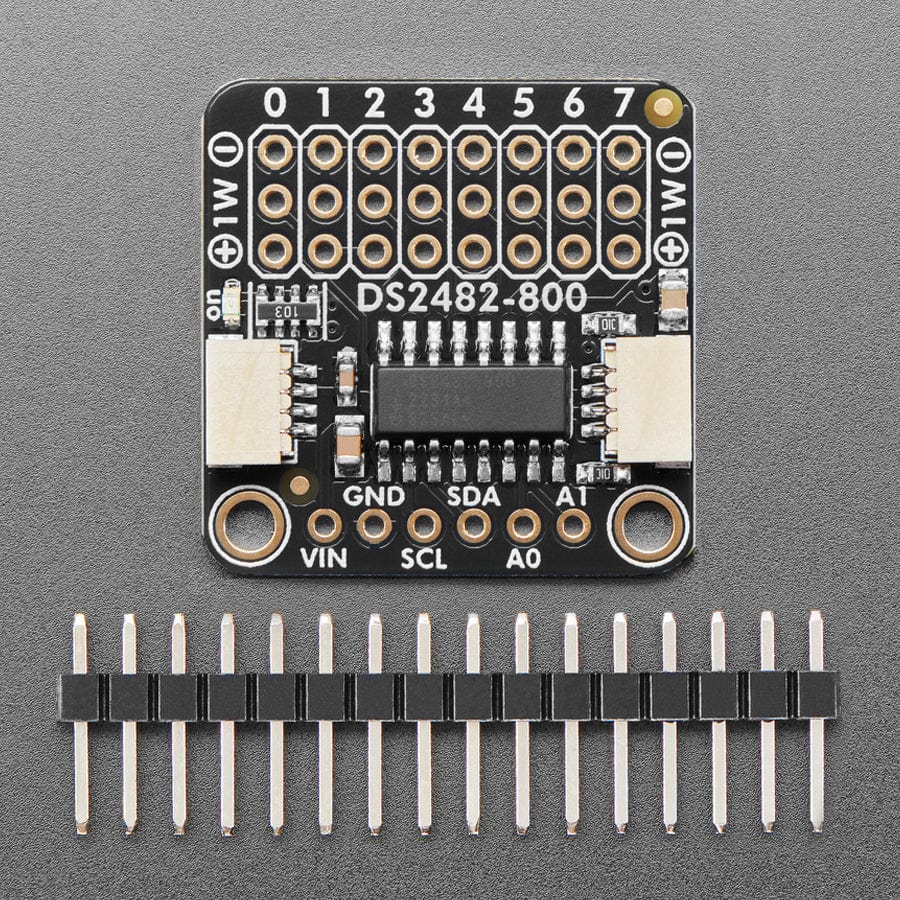 Adafruit DS2482S-800 8 Channel I2C to 1-Wire Bus Adapter - STEMMA QT / Qwiic by Adafruit - The Pi Hut