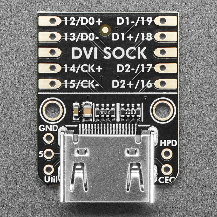 Adafruit DVI Sock for Pico - Works with HDMI Displays by Adafruit - The Pi Hut