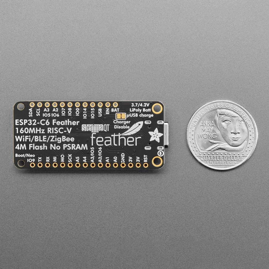 Adafruit ESP32-C6 Feather - STEMMA QT by Adafruit - The Pi Hut