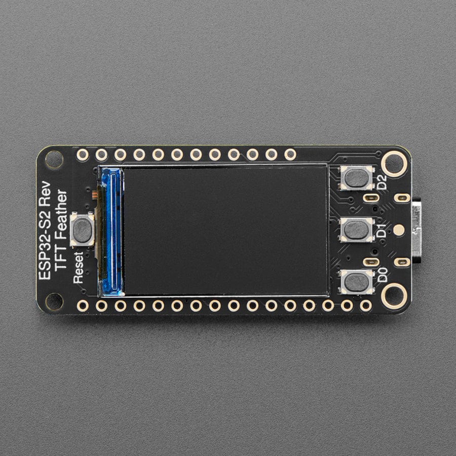 Adafruit ESP32-S2 Reverse TFT Feather with wFL by Adafruit - The Pi Hut