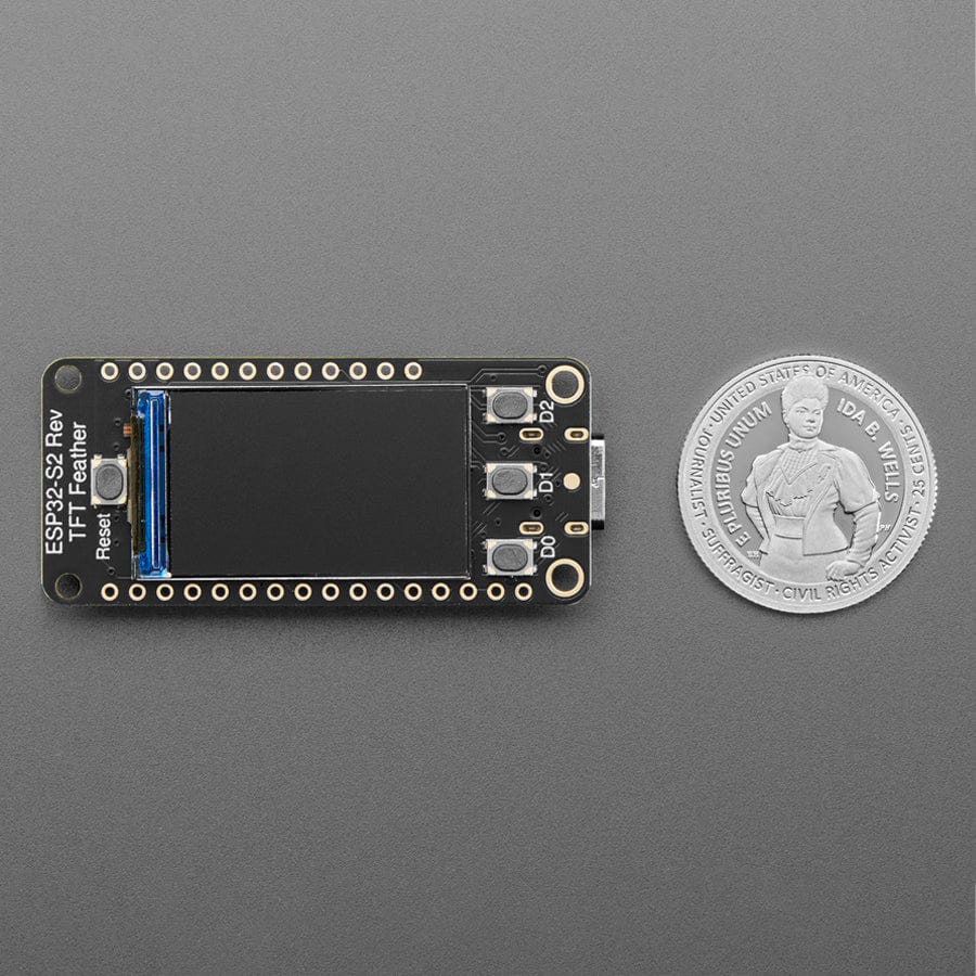 Adafruit ESP32-S2 Reverse TFT Feather with wFL by Adafruit - The Pi Hut