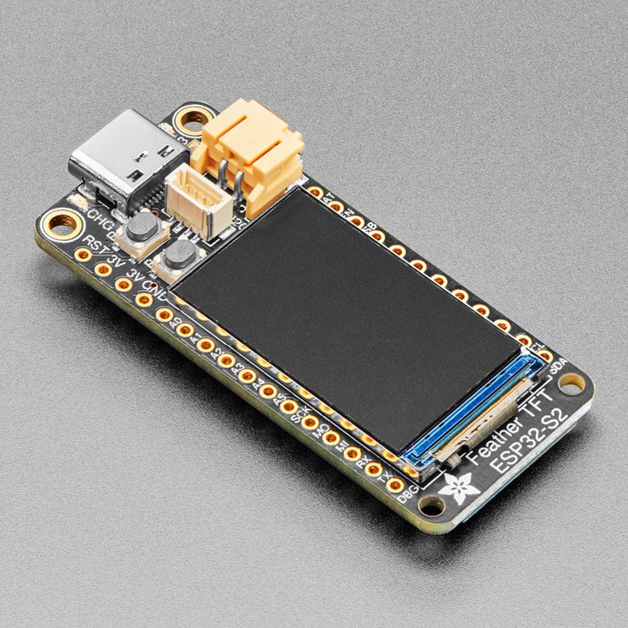 Adafruit ESP32-S2 TFT Feather - 4MB Flash, 2MB PSRAM, STEMMA QT by Adafruit - The Pi Hut