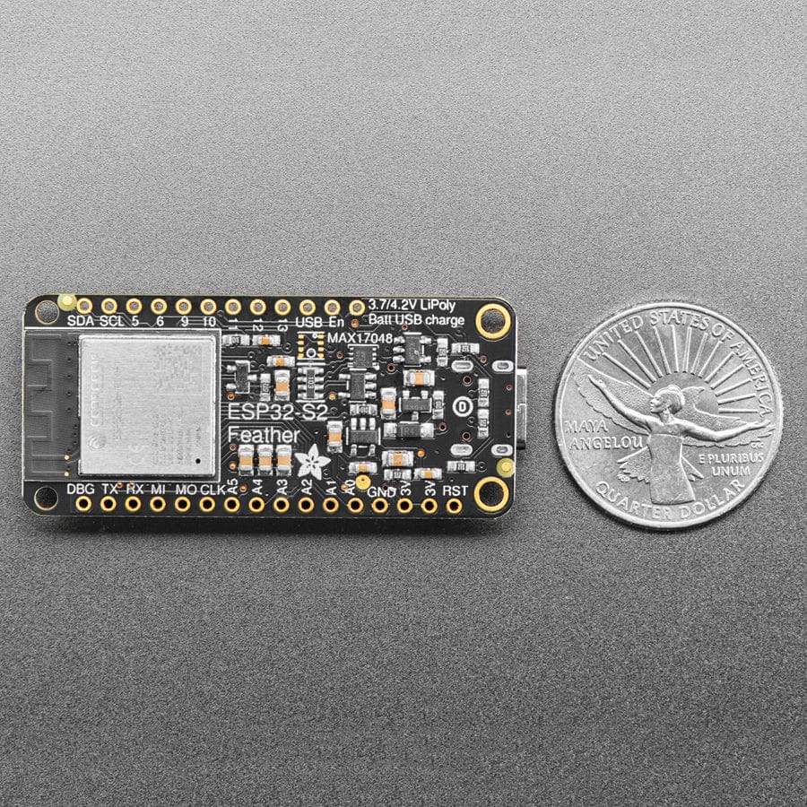 Adafruit ESP32-S2 TFT Feather - 4MB Flash, 2MB PSRAM, STEMMA QT by Adafruit - The Pi Hut