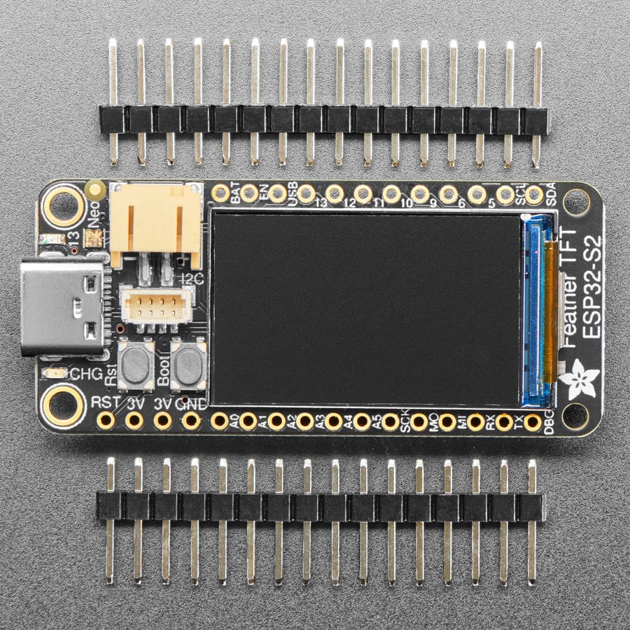 Adafruit ESP32-S2 TFT Feather - 4MB Flash, 2MB PSRAM, STEMMA QT by Adafruit - The Pi Hut