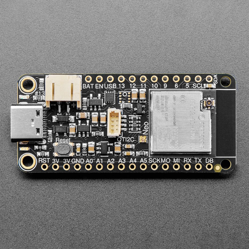 Adafruit ESP32-S3 Reverse TFT Feather with w.FL Antenna by Adafruit - The Pi Hut