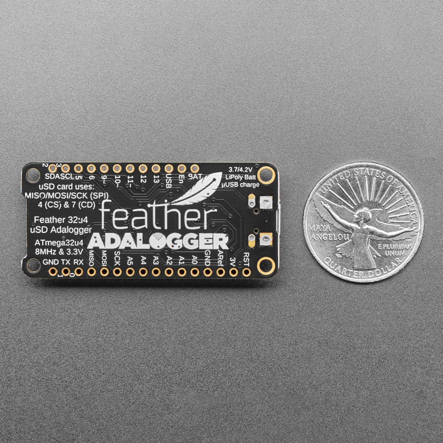 Adafruit Feather 32u4 Adalogger by Adafruit - The Pi Hut
