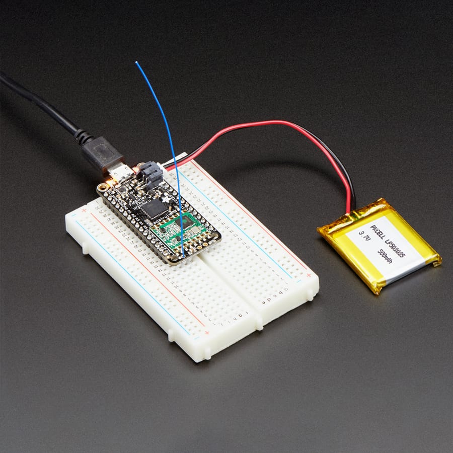 Adafruit Feather 32u4 RFM95 LoRa Radio- 868 or 915 MHz (RadioFruit) by Adafruit - The Pi Hut
