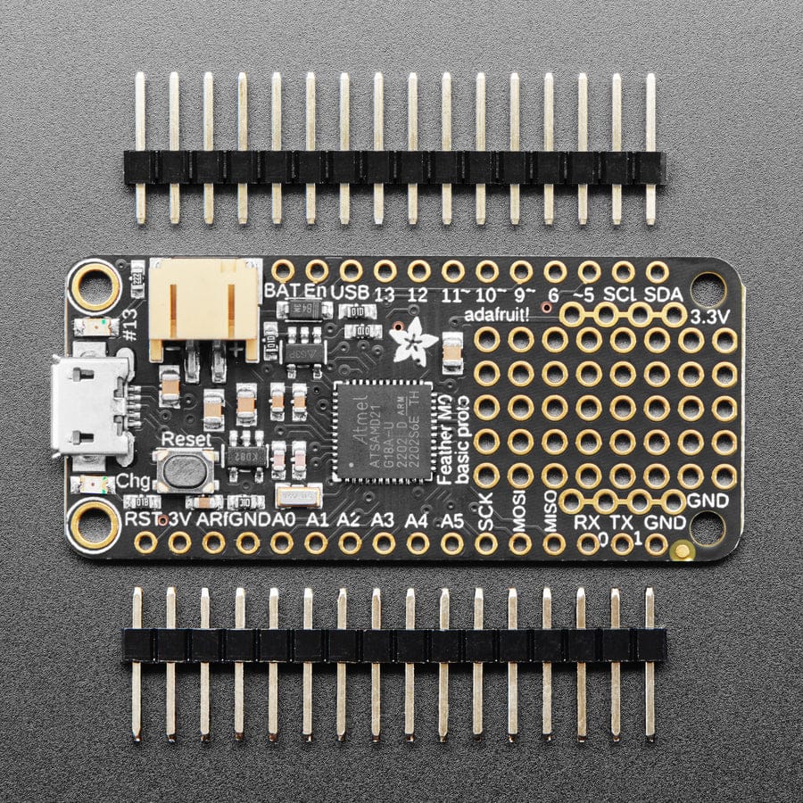Adafruit Feather M0 Basic Proto - ATSAMD21 Cortex M0 by Adafruit - The Pi Hut