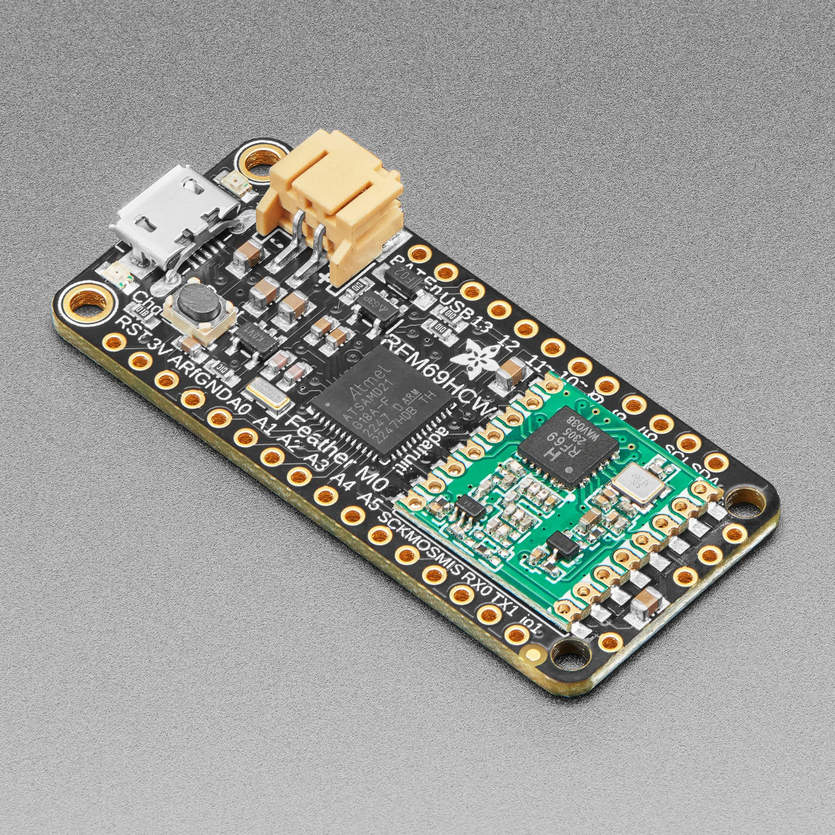 Adafruit Feather M0 RFM69HCW Packet Radio - 433MHz (RadioFruit) by Adafruit - The Pi Hut