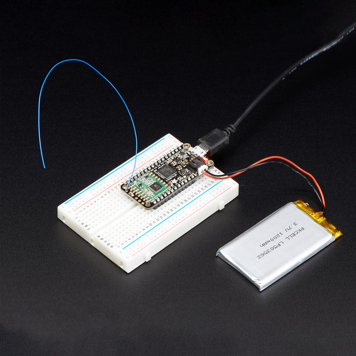Adafruit Feather M0 RFM69HCW Packet Radio - 433MHz (RadioFruit) by Adafruit - The Pi Hut