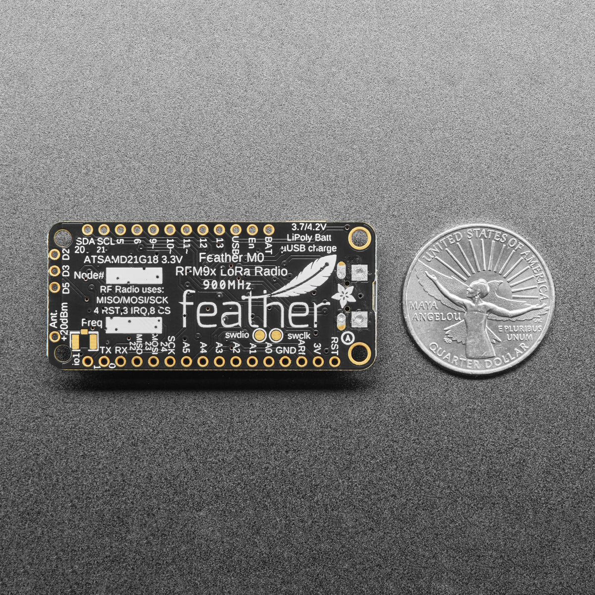 Adafruit Feather M0 with RFM95 LoRa Radio - 900MHz (RadioFruit) by Adafruit - The Pi Hut