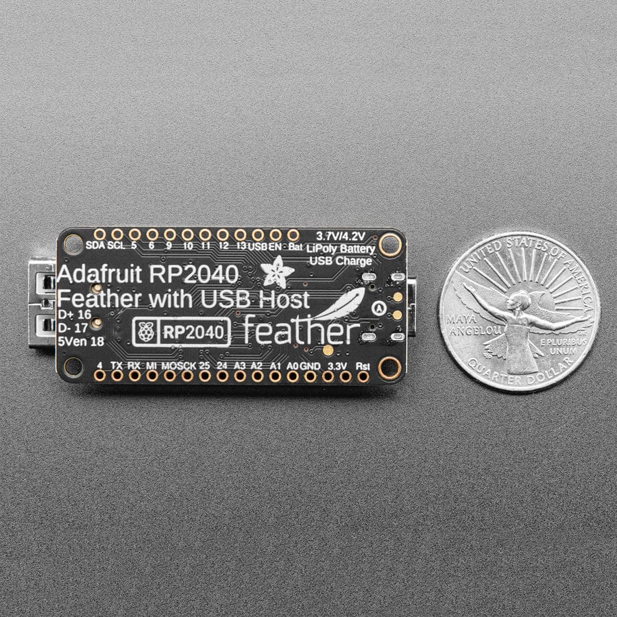Adafruit Feather RP2040 with USB Type A Host by Adafruit - The Pi Hut