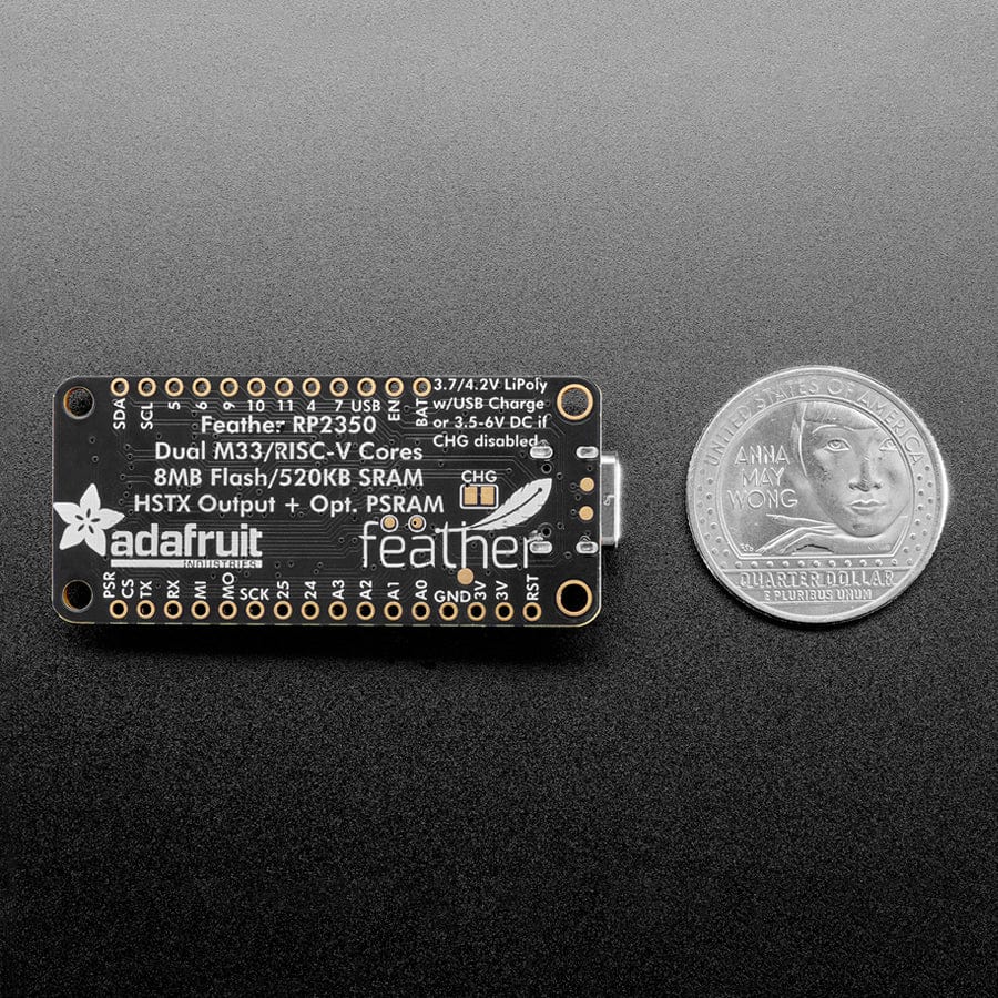 Adafruit Feather RP2350 with HSTX Port and 8MB PSRAM by Adafruit - The Pi Hut