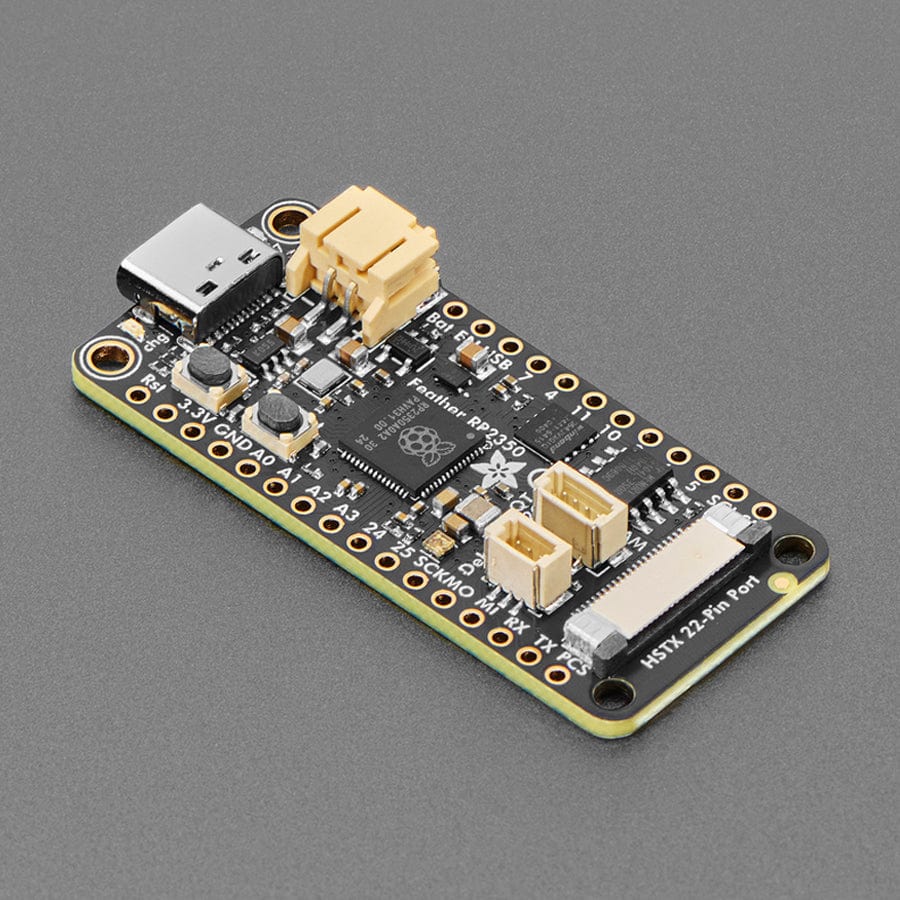 Adafruit Feather RP2350 with HSTX Port and 8MB PSRAM by Adafruit - The Pi Hut