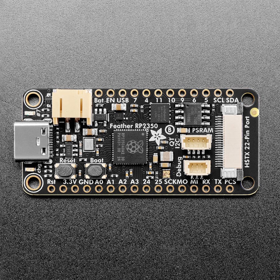 Adafruit Feather RP2350 with HSTX Port and 8MB PSRAM by Adafruit - The Pi Hut