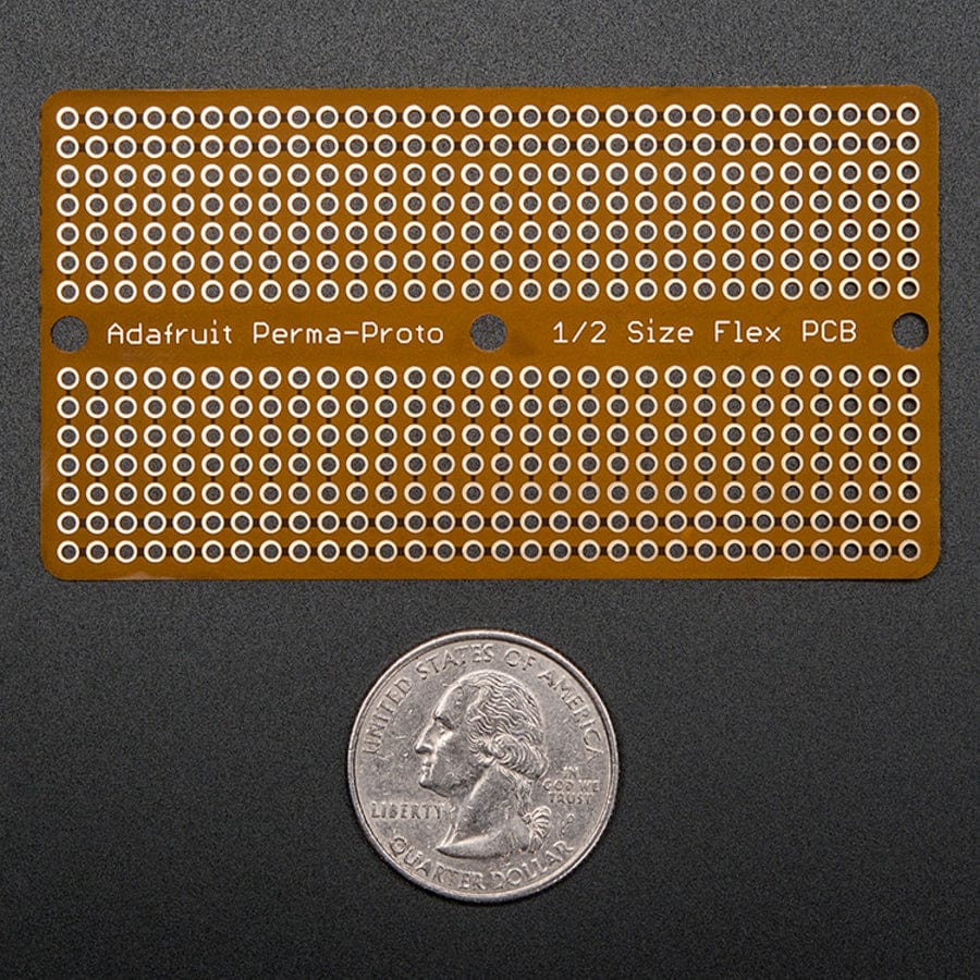 Adafruit Flex Perma-Proto - Half-sized Breadboard Flex-PCB by Adafruit - The Pi Hut