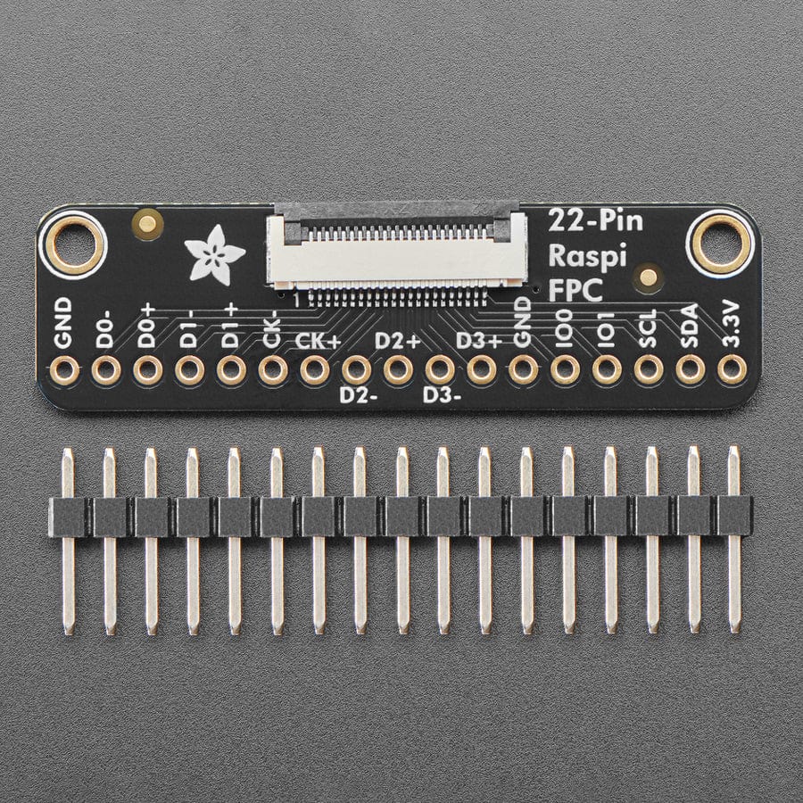 Adafruit FPC Breakout for Raspberry Pi 5 DSI or RP2350 HSTX - 22 Pin 0.5mm by Adafruit - The Pi Hut