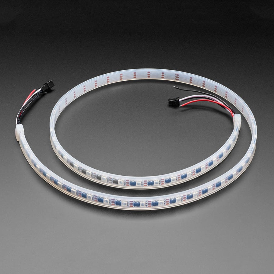 Adafruit High Density NeoPixel UV LED Strip with 60 LED/m - White PCB - 1M by Adafruit - The Pi Hut