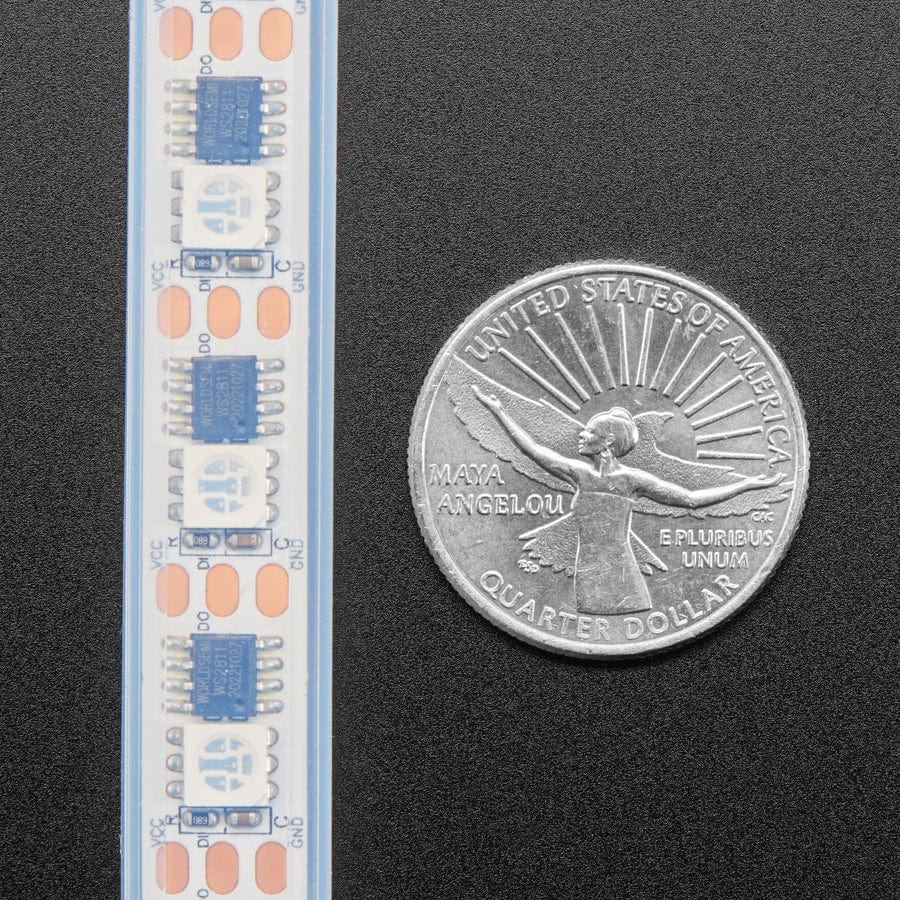 Adafruit High Density NeoPixel UV LED Strip with 60 LED/m - White PCB - 1M by Adafruit - The Pi Hut