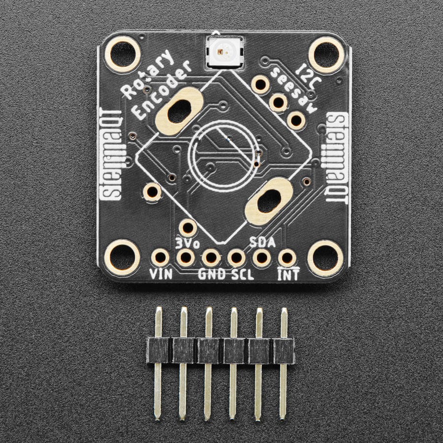 Adafruit I2C QT Rotary Encoder Breakout with NeoPixel - STEMMA QT / Qwiic by Adafruit - The Pi Hut