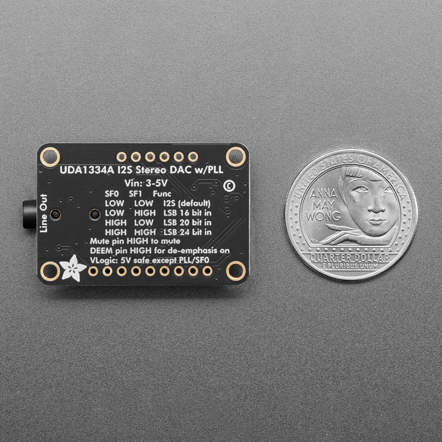 Adafruit I2S Stereo Decoder - UDA1334A Breakout by Adafruit - The Pi Hut