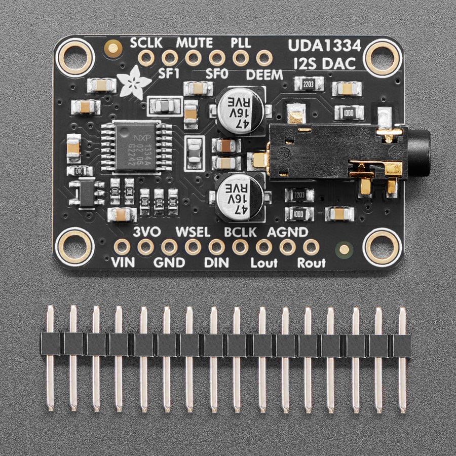 Adafruit I2S Stereo Decoder - UDA1334A Breakout by Adafruit - The Pi Hut