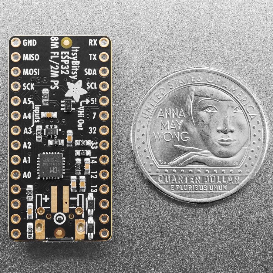 Adafruit ItsyBitsy ESP32 - wFL Antenna - 8 MB Flash / 2 MB PSRAM by Adafruit - The Pi Hut