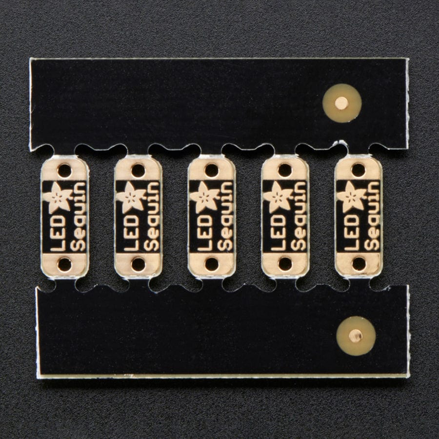 Adafruit LED Sequins - Emerald Green - Pack of 5 by Adafruit - The Pi Hut