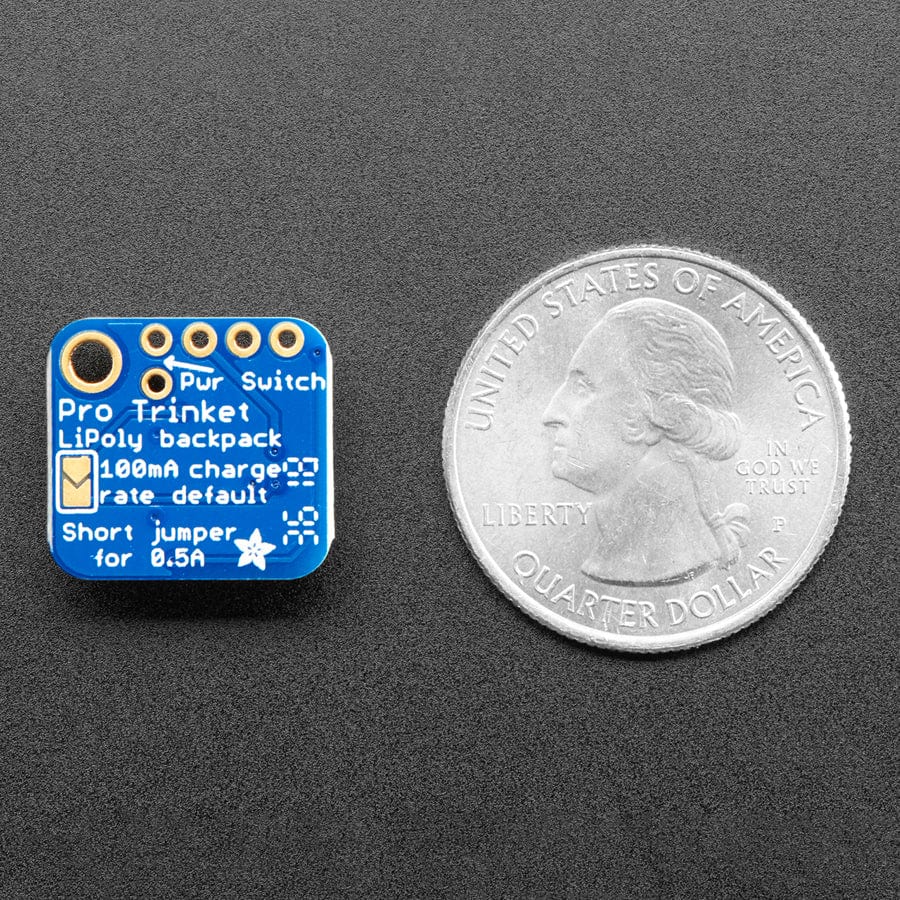Adafruit LiIon/LiPoly Backpack Add-On for Pro Trinket/ItsyBitsy - The Pi Hut