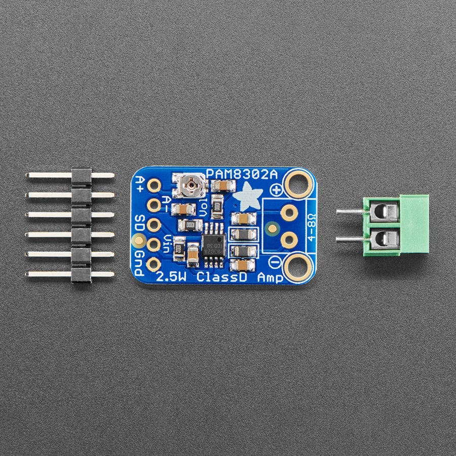 Adafruit Mono 2.5W Class D Audio Amplifier - PAM8302 by Adafruit - The Pi Hut