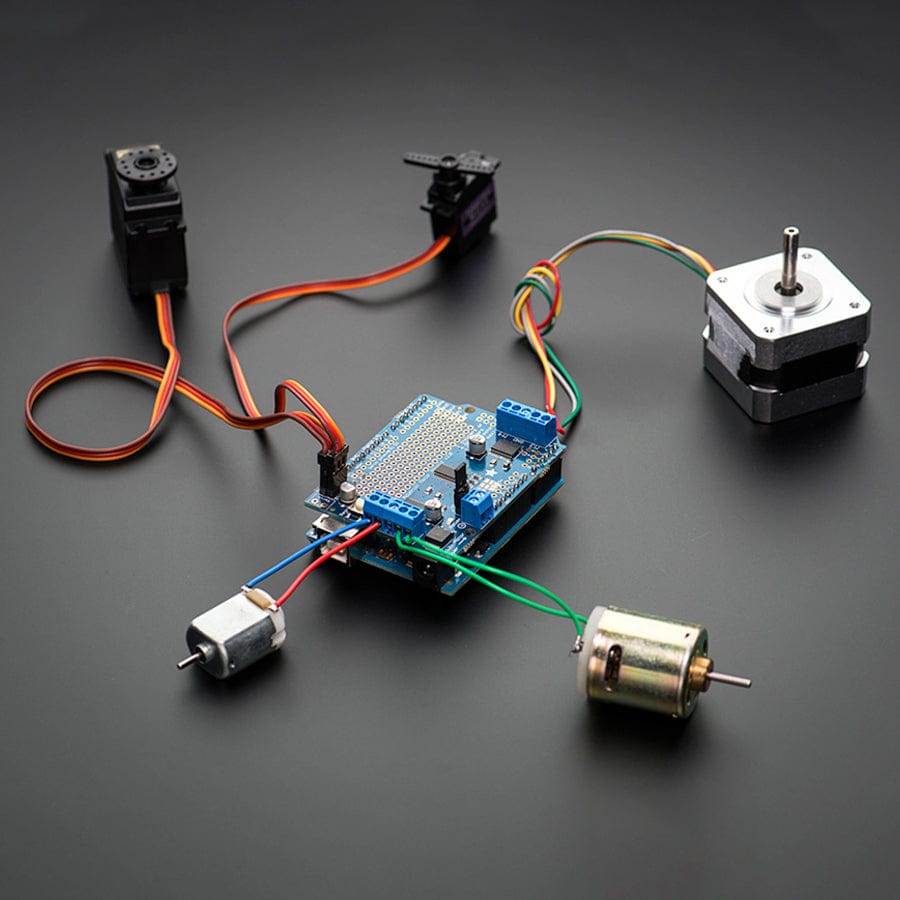 Adafruit Motor/Stepper/Servo Shield for Arduino v2 Kit (v2.3) by Adafruit - The Pi Hut