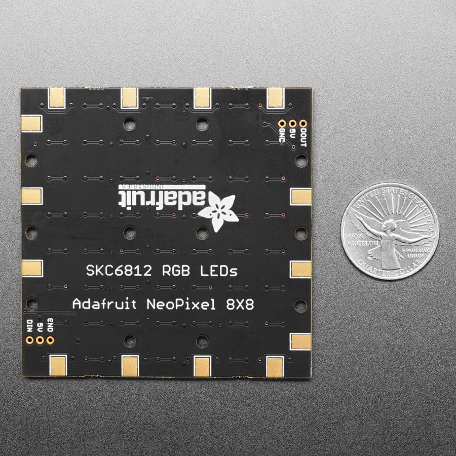 Adafruit NeoPixel NeoMatrix 8x8 - 64 RGB LED Pixel Matrix - The Pi Hut