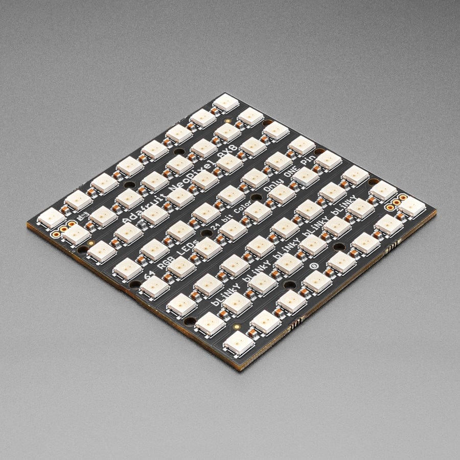 Adafruit NeoPixel NeoMatrix 8x8 - 64 RGB LED Pixel Matrix - The Pi Hut