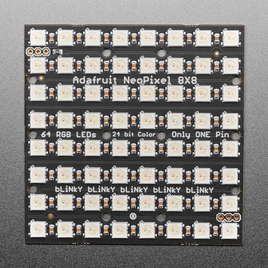 Adafruit NeoPixel NeoMatrix 8x8 - 64 RGB LED Pixel Matrix - The Pi Hut