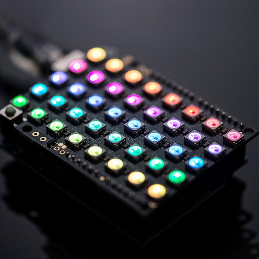 Adafruit NeoPixel Shield for Arduino - 40 RGB LED Pixel Matrix by Adafruit - The Pi Hut