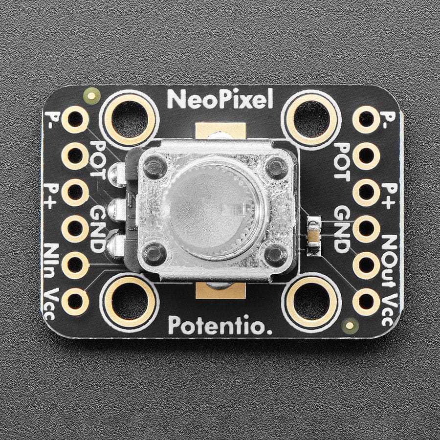 Adafruit NeoPot - Clear Shaft Potentiometer with RGB NeoPixel by Adafruit - The Pi Hut