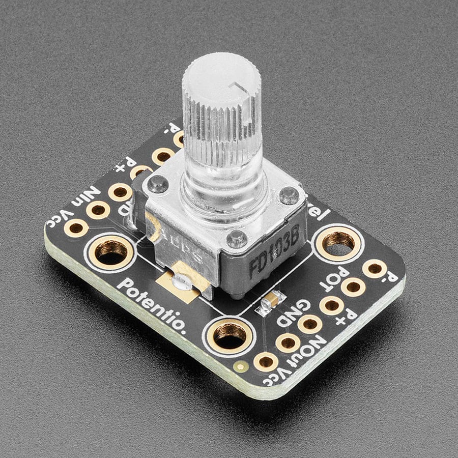 Adafruit NeoPot - Clear Shaft Potentiometer with RGB NeoPixel by Adafruit - The Pi Hut