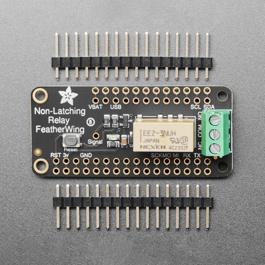 Adafruit Non-Latching Mini Relay FeatherWing by Adafruit - The Pi Hut