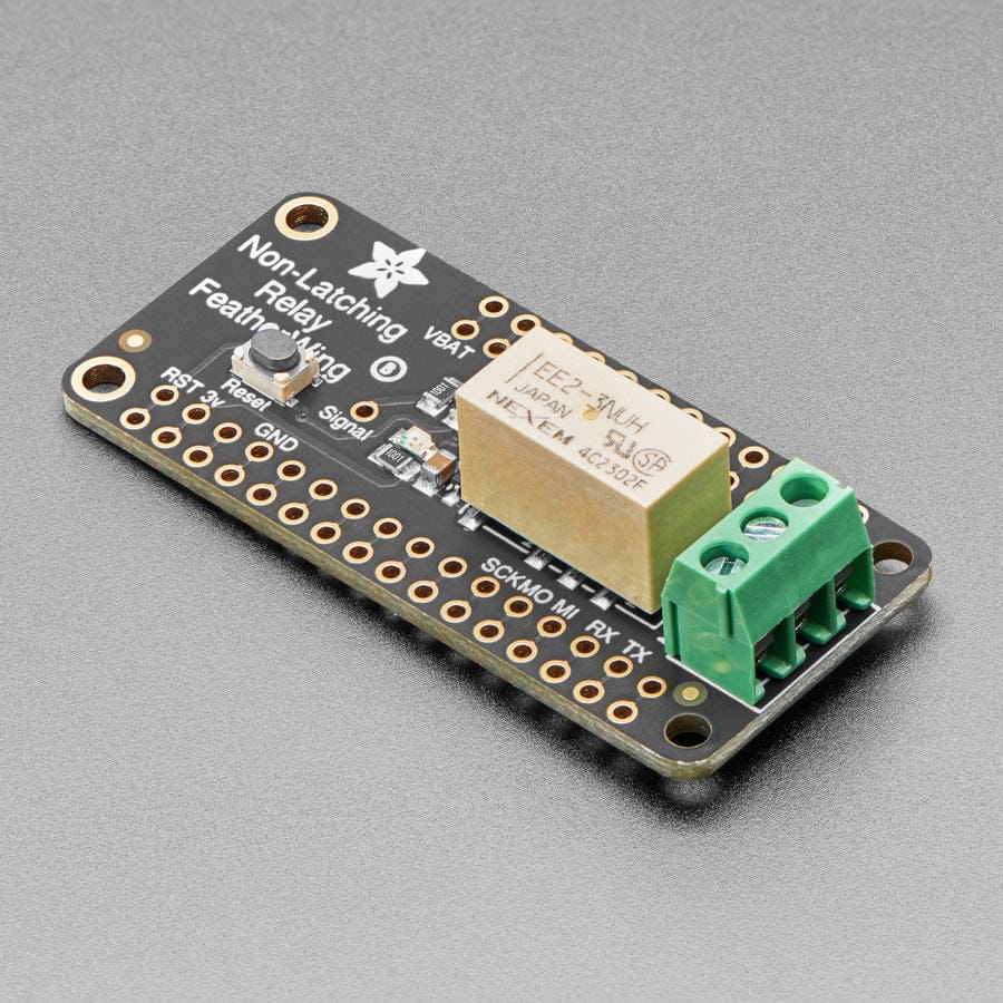 Adafruit Non-Latching Mini Relay FeatherWing by Adafruit - The Pi Hut