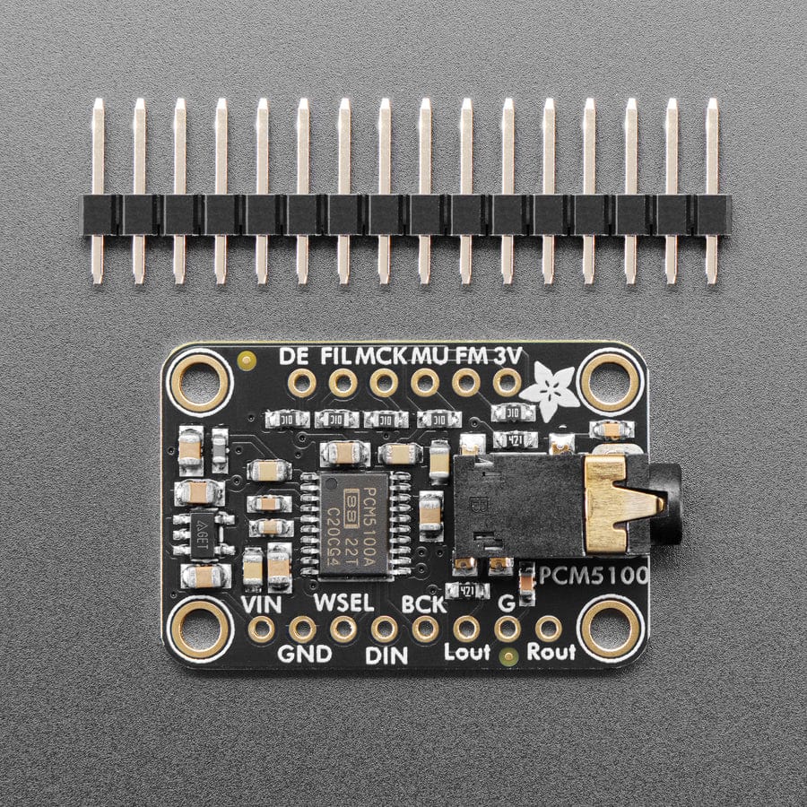 Adafruit PCM5100 I2S DAC with Line Level Output - 100dB SNR