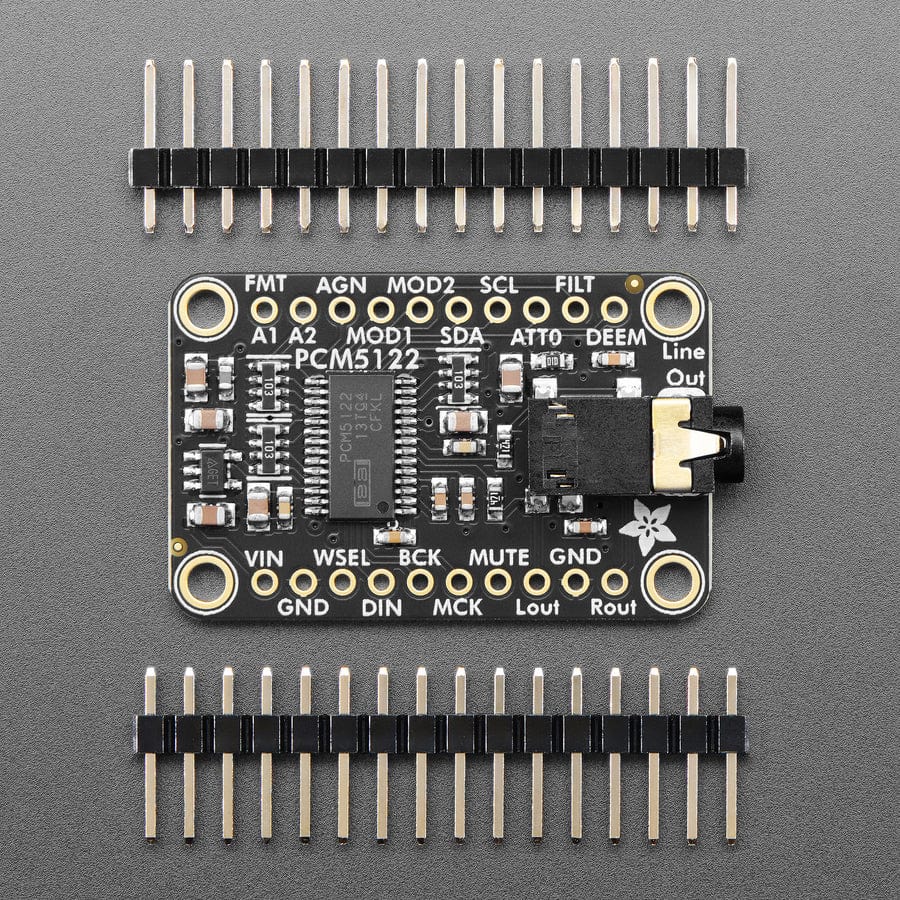 Adafruit PCM5122 I2S DAC with Line Level Output - HW, I2C or SPI by Adafruit - The Pi Hut