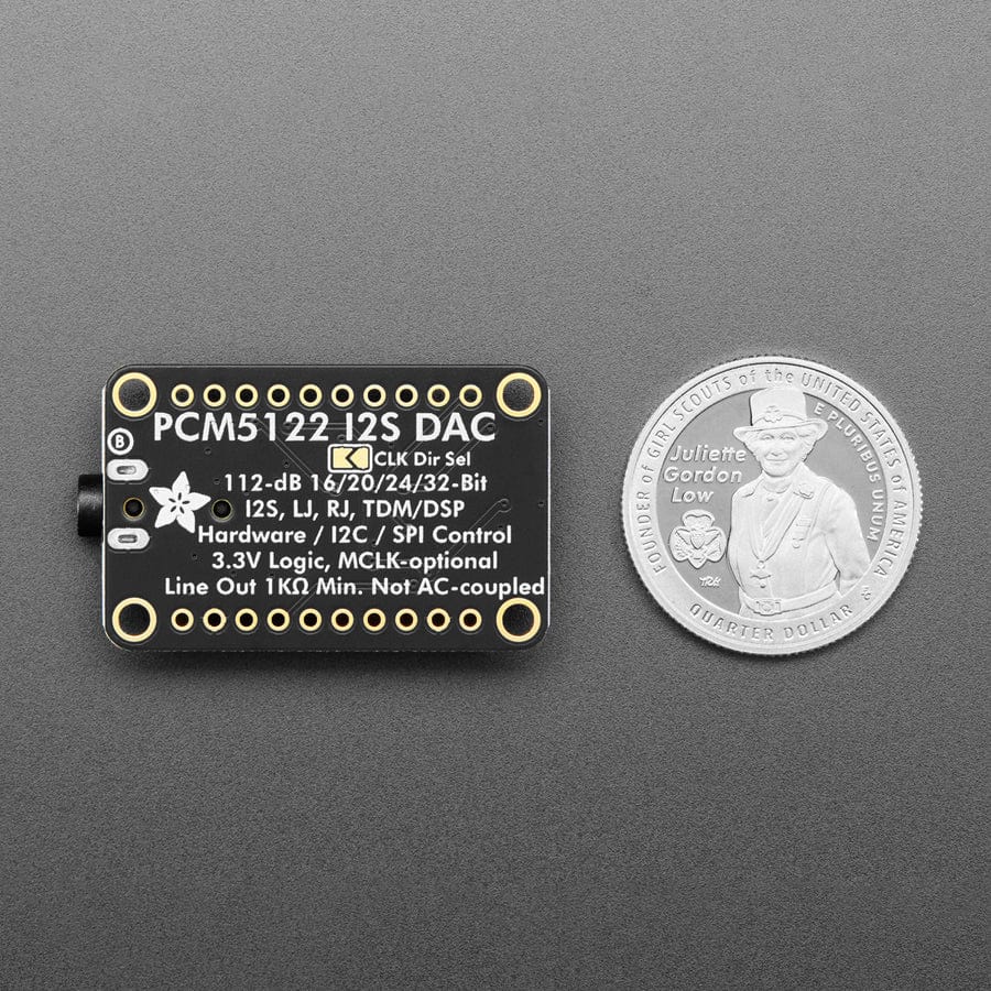 Adafruit PCM5122 I2S DAC with Line Level Output - HW, I2C or SPI by Adafruit - The Pi Hut