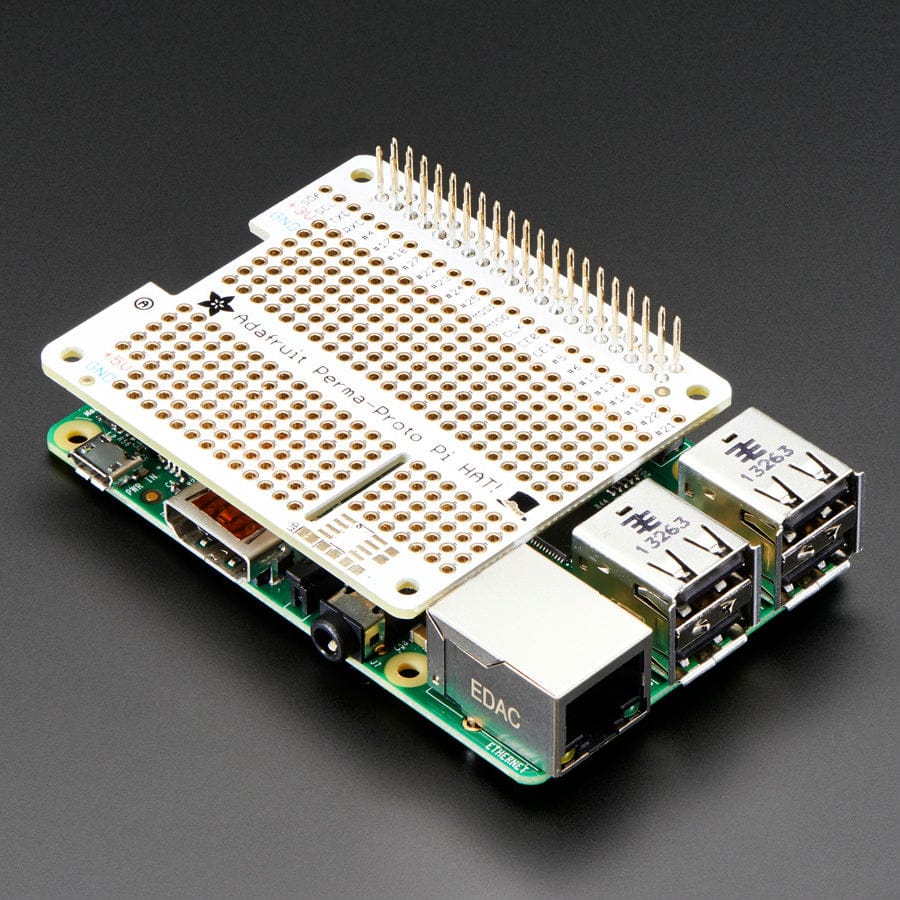 Adafruit Perma-Proto HAT for Pi Mini Kit - With EEPROM by Adafruit - The Pi Hut